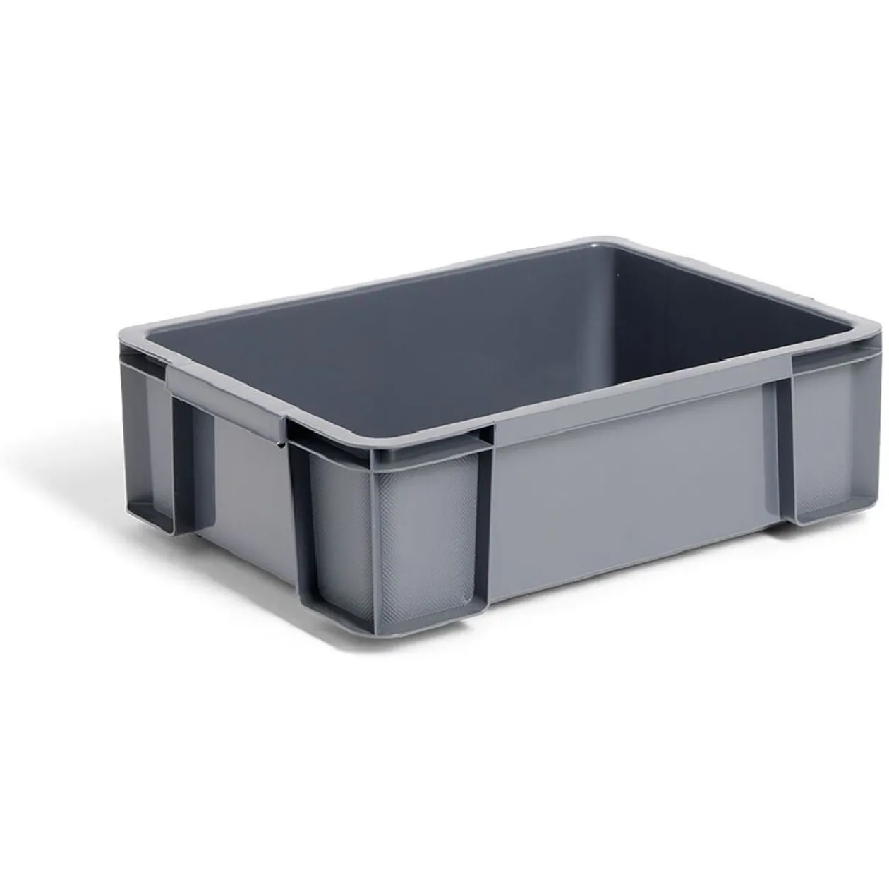 Bac renforcé rangement plastique gris 9L
