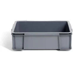 Bac renforcé rangement plastique gris 9L