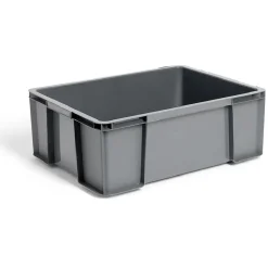 Bac renforcé rangement plastique gris 27L