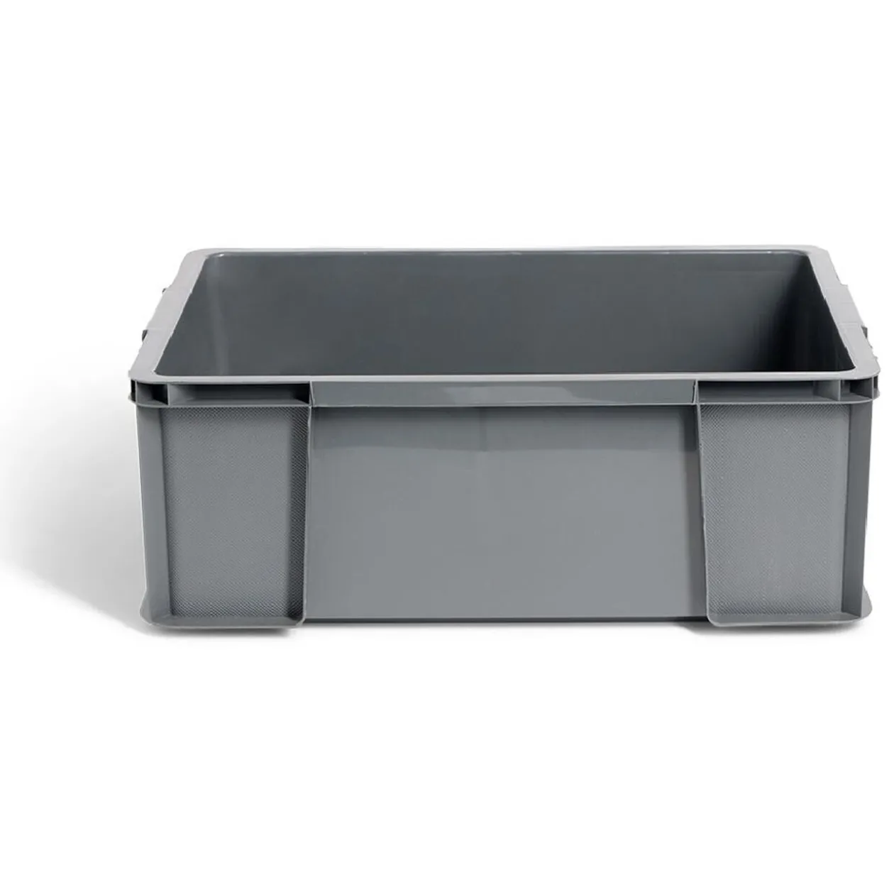 Bac renforcé rangement plastique gris 27L