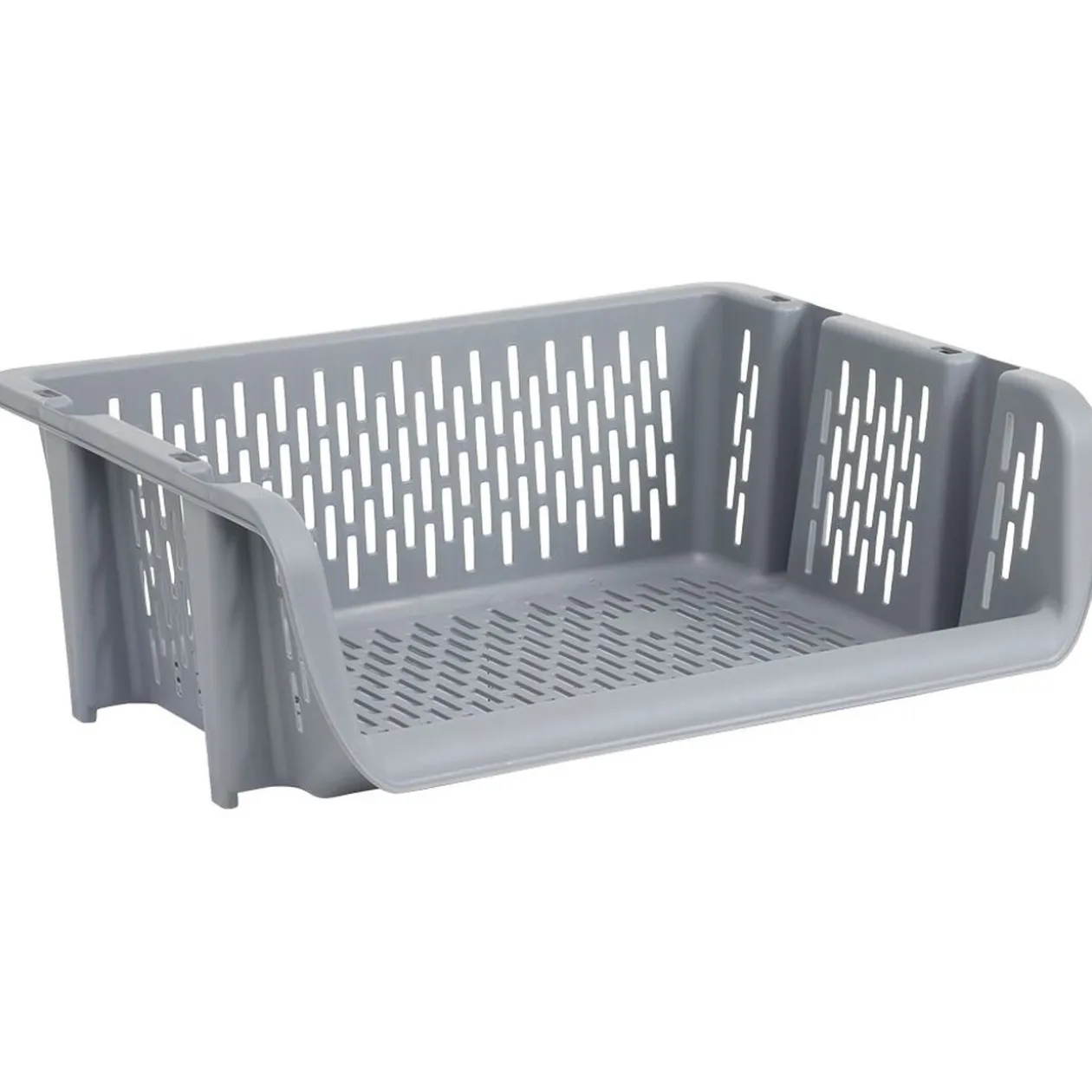 Bac superposable large en plastique 39x30,5xH13cm