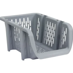 Bac superposable étroit en plastique 31x20,5xH13,5cm