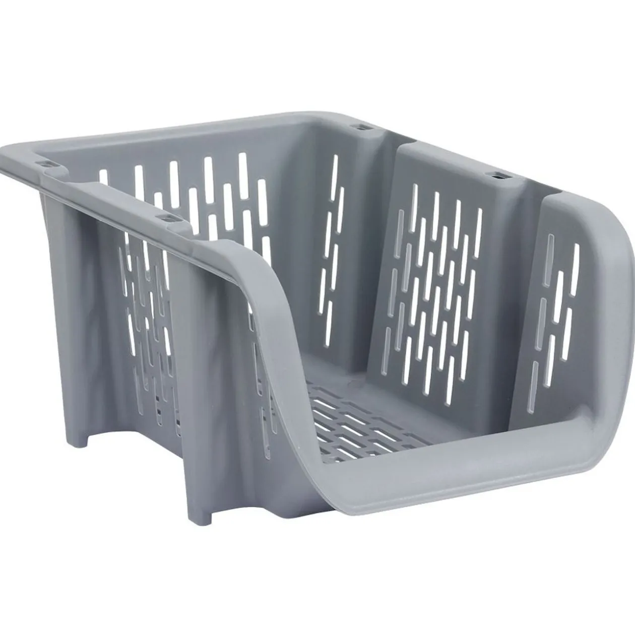 Bac superposable étroit en plastique 31x20,5xH13,5cm