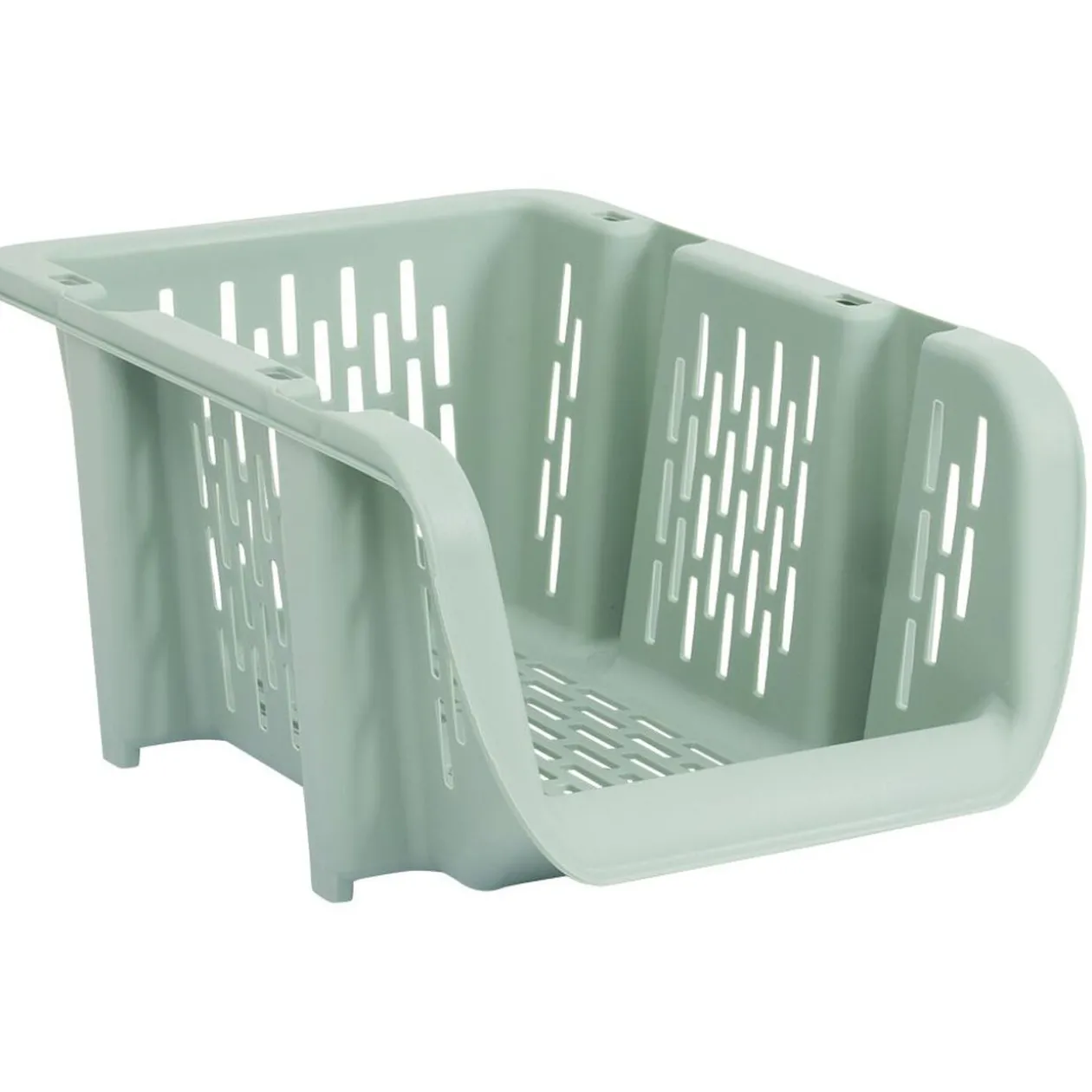 Bac superposable étroit en plastique 31x20,5xH13,5cm