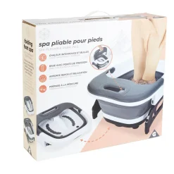 Bain de pied pliable blanc
