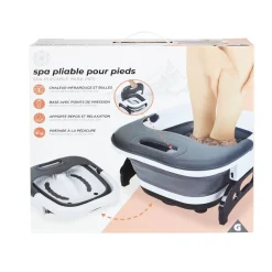 Bain de pied pliable blanc