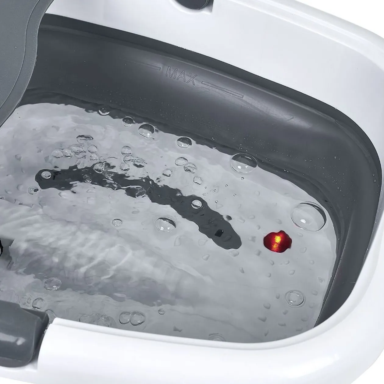 Bain de pied pliable blanc