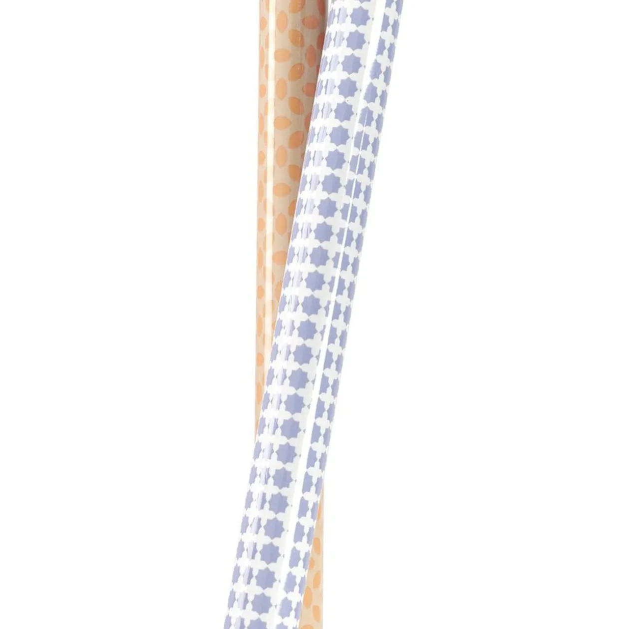 Balai avec manche imprimé rond blanc