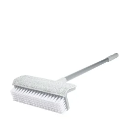 Balai brosse 2en1 gris et blanc avec mop