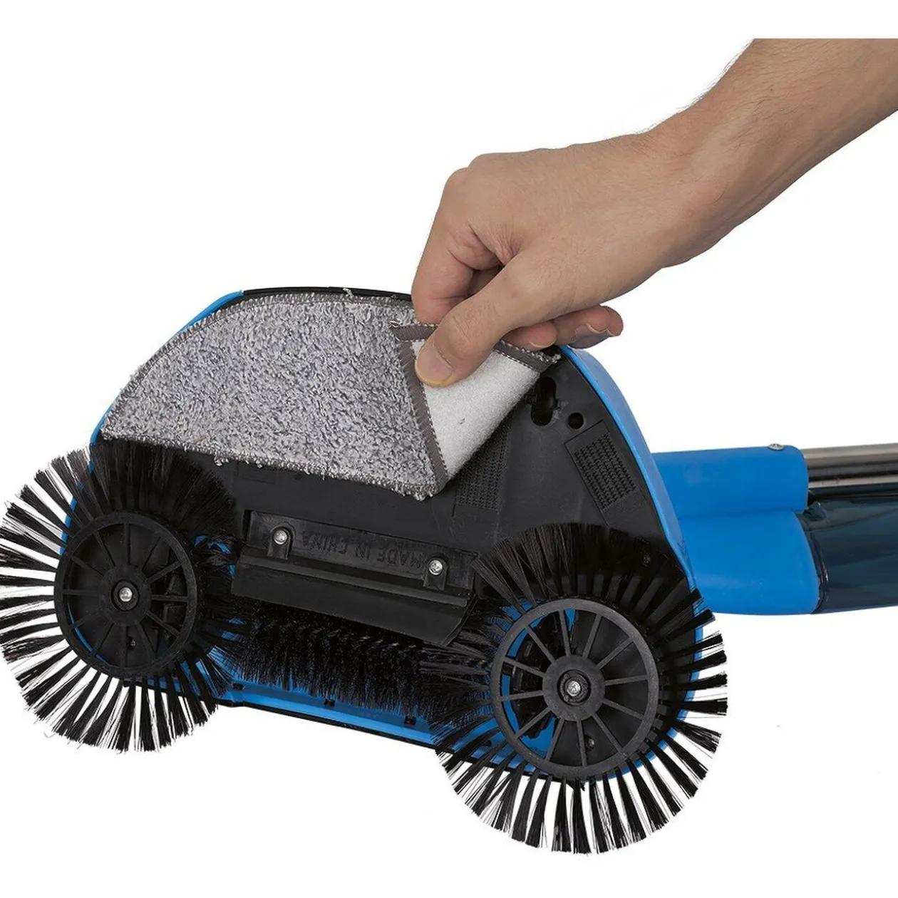 Balai magique ramasse miettes avec spray bleu 2 en 1