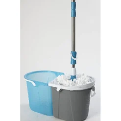 Balai magique seau essoreur bleu gris