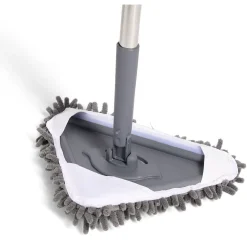 Balai serpillère microfibre forme triangulaire 27x20xH120cm