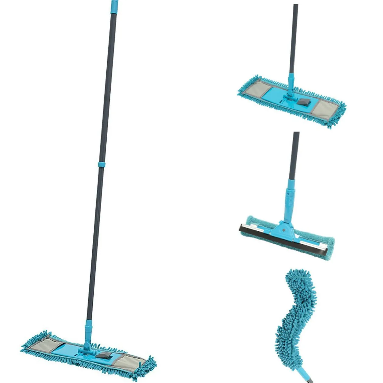 Balai télescopique 7 pièces