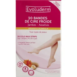 Bande de cire froide jambes et aisselles x20