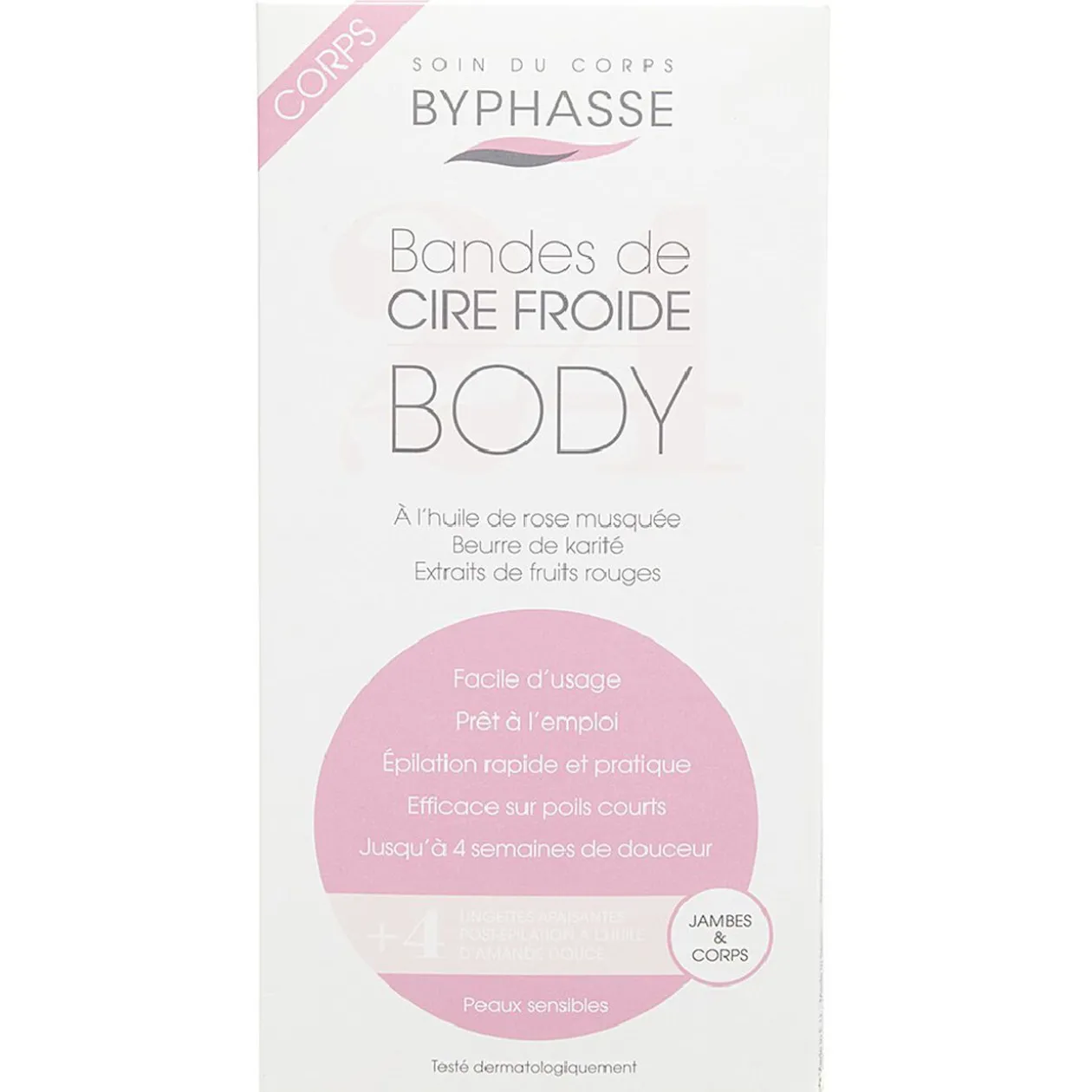 Bande de cire froide x24 jambes et corps peaux sensibles