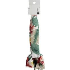 Bandeau cheveux motif tropical vert L21cm