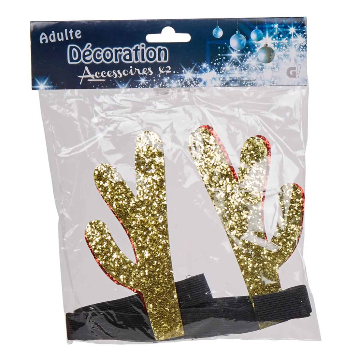 Bandeau forme tête de renne Noël X2