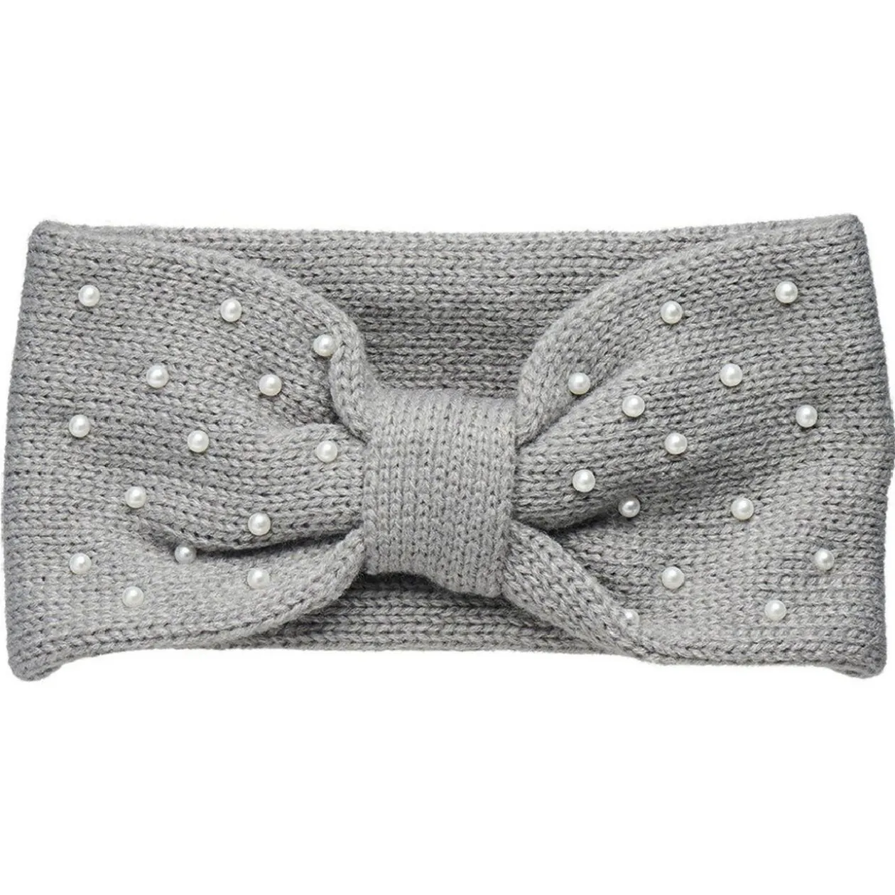 Bandeau gris avec perle