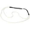 Bandeau élastique perles imitation blanc