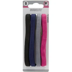 Bandeau élastique uni x4