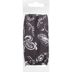 Bandeau pour cheveux imprimé noir et blanc