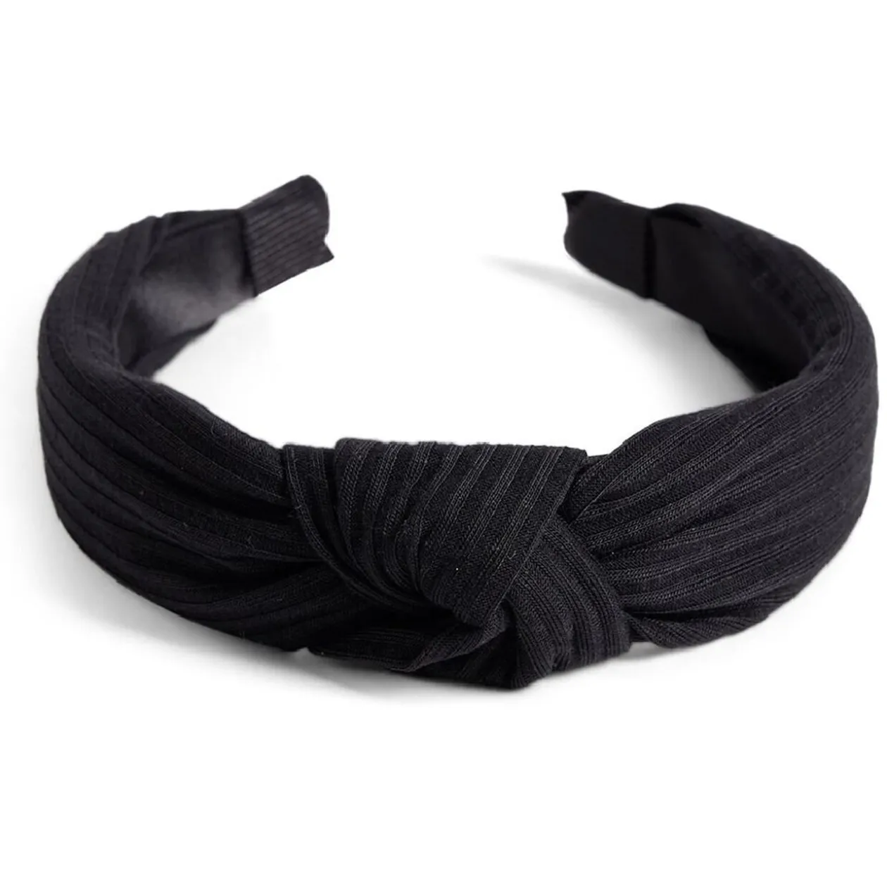 Bandeau serre tête noir avec noeud