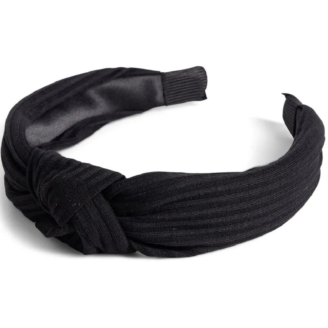 Bandeau serre tête noir avec noeud