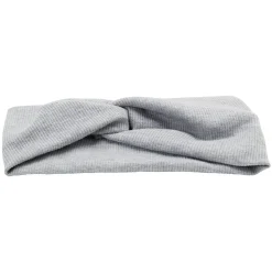Bandeau torsadé uni gris