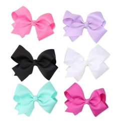 Barrette à cheveux noeud coloré