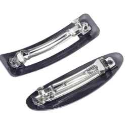 Barrette noire L9,5cm x2