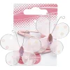 Barrette rose avec papillon x 2