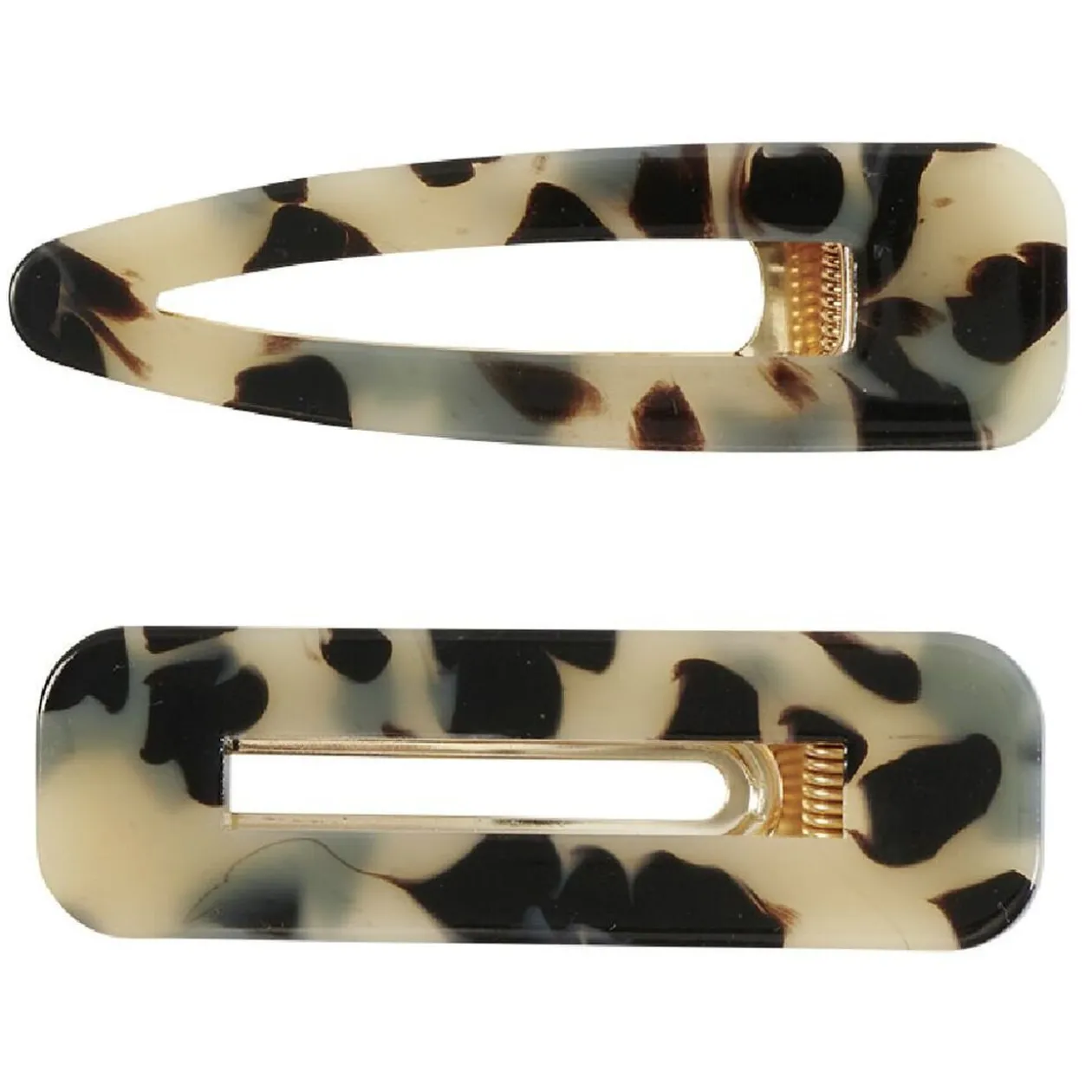 Barrettes pour cheveux motif léopard