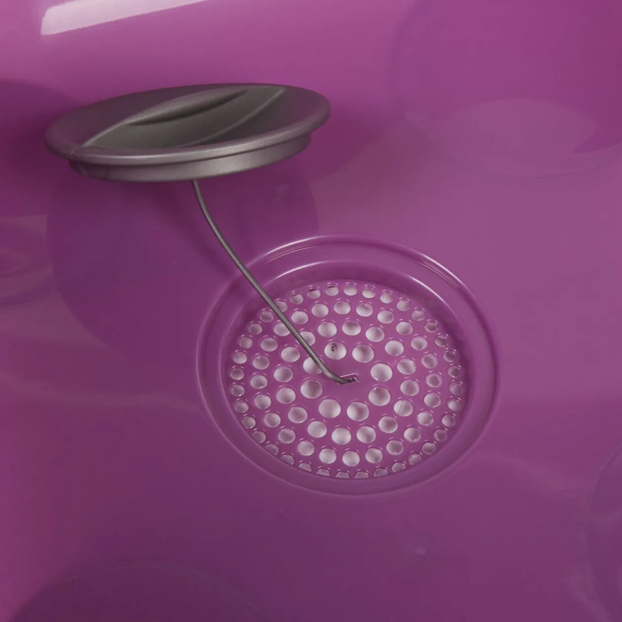 Bassine avec bouchon 9,6 L violette
