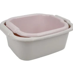 Bassine carrée bleu vert x2
