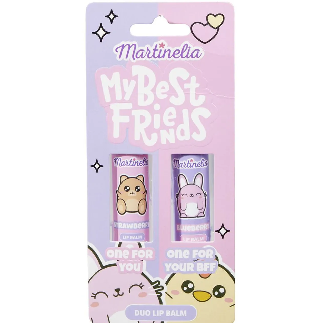 Baume à lèvres Martinelia My Best Friends fraise et myrtille x2