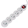 Bloc multiprise blanc interrupteur 5 prises