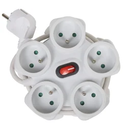 Bloc multiprise étoile 5 prises