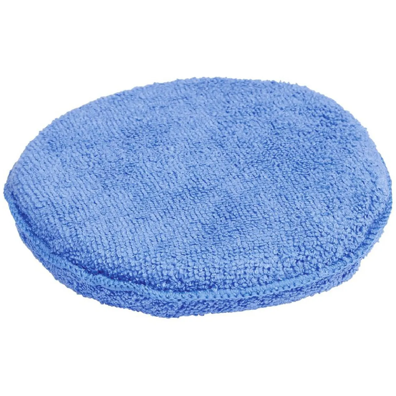Bloc éponge ronde microfibre bleu 15x15cm x2