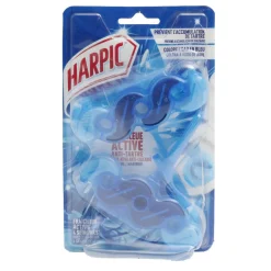 Bloc WC Harpic eau bleue active fraîcheur atlantique x2