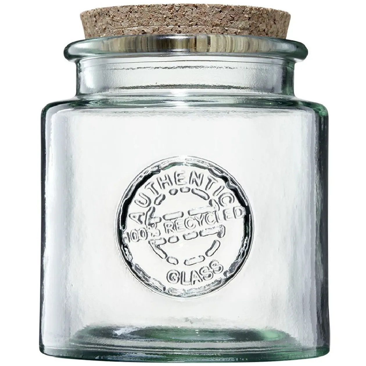 Bocal de conservation verre transparent couvercle liège 0,8L