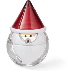 Bocal en verre avec couvercle design Père Noël