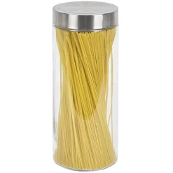 Bocal en verre avec couvercle inox - Lot de 4