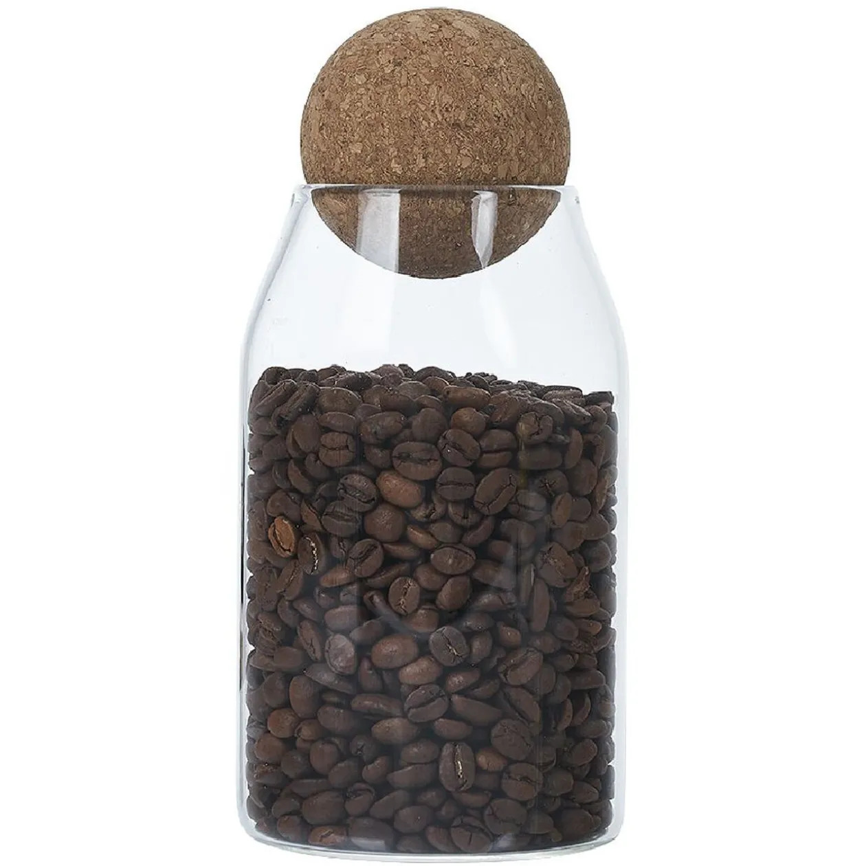 Bocal en verre avec couvercle en liège70 cl