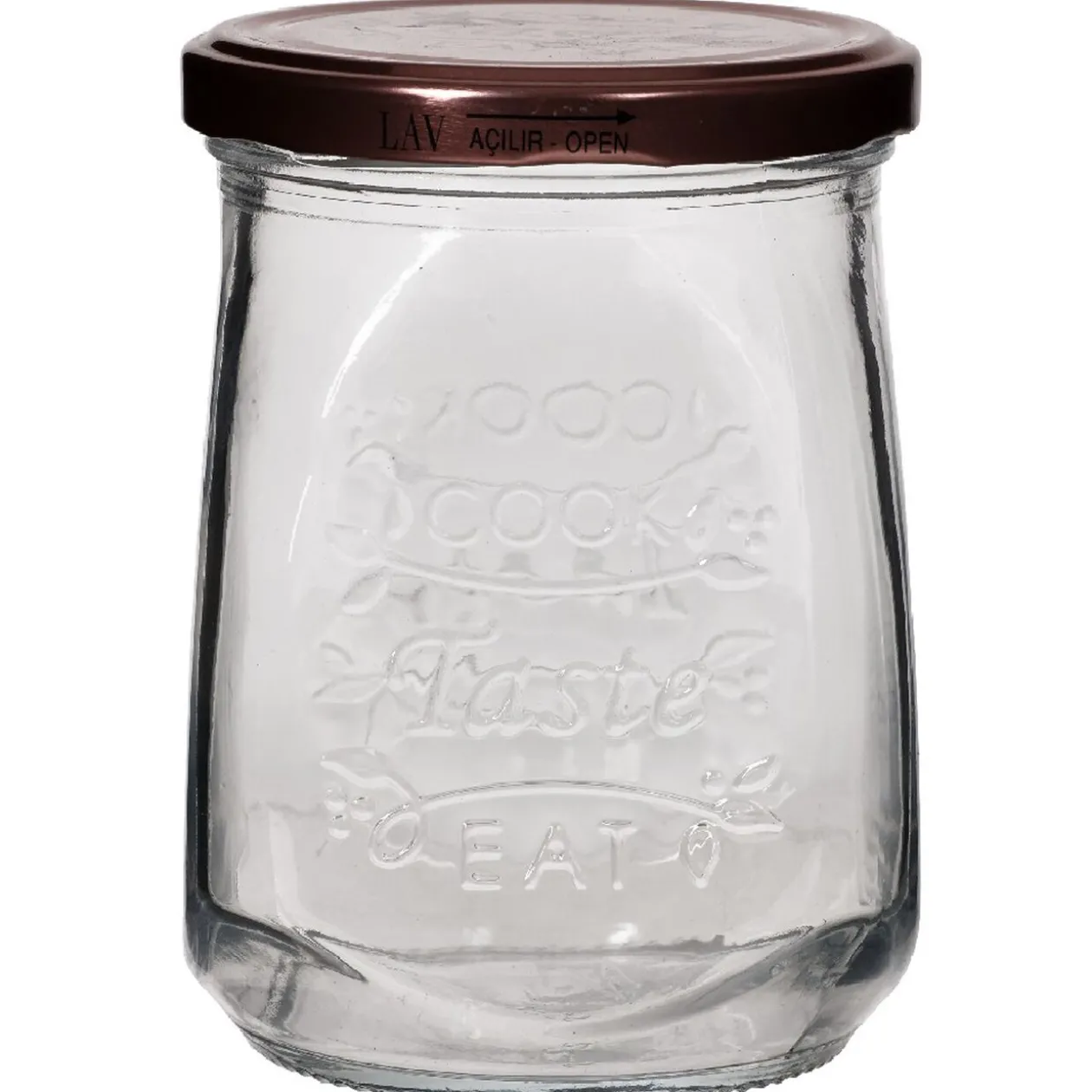 Bocal hermétique transparent vintage petit modèle