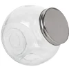 Bocal incliné verre couvercle métal 2 L
