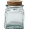 Bocal transparent 0,5 L verre et liège