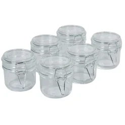 Bocal transparent 200 ml x6