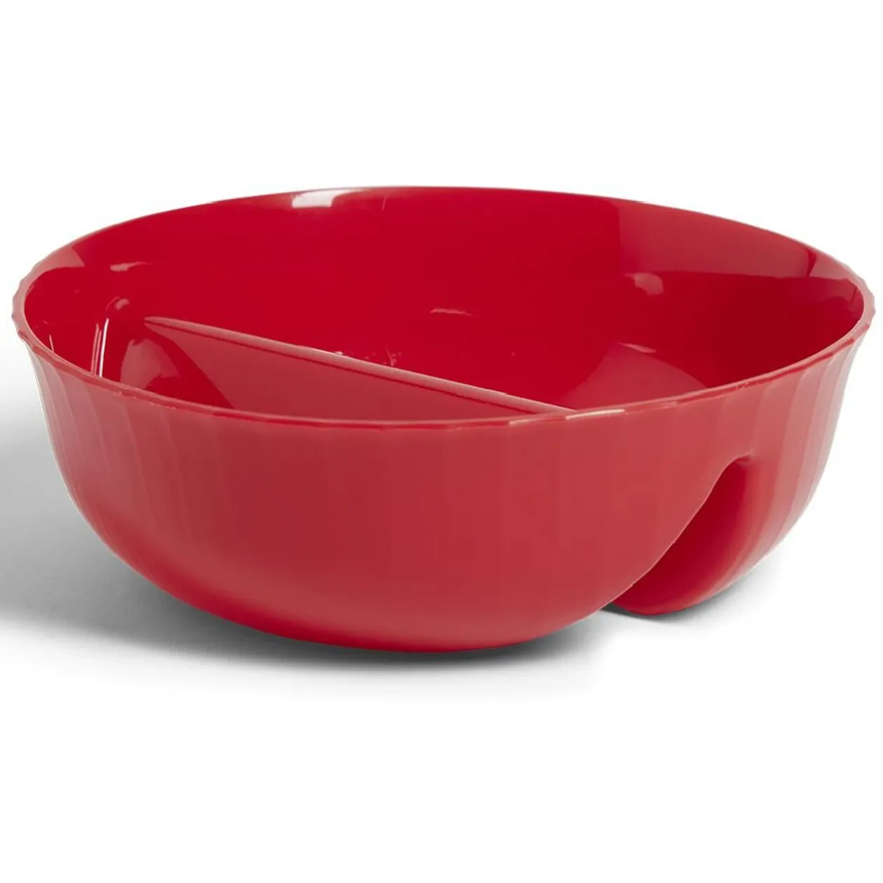 Bol à 2 compartiments 18x18xH5,5cm - 2 coloris