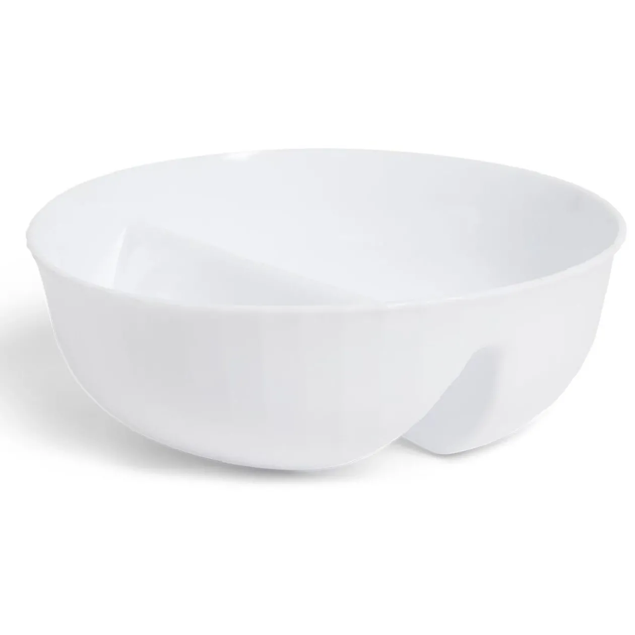 Bol à 2 compartiments 18x18xH5,5cm - 2 coloris