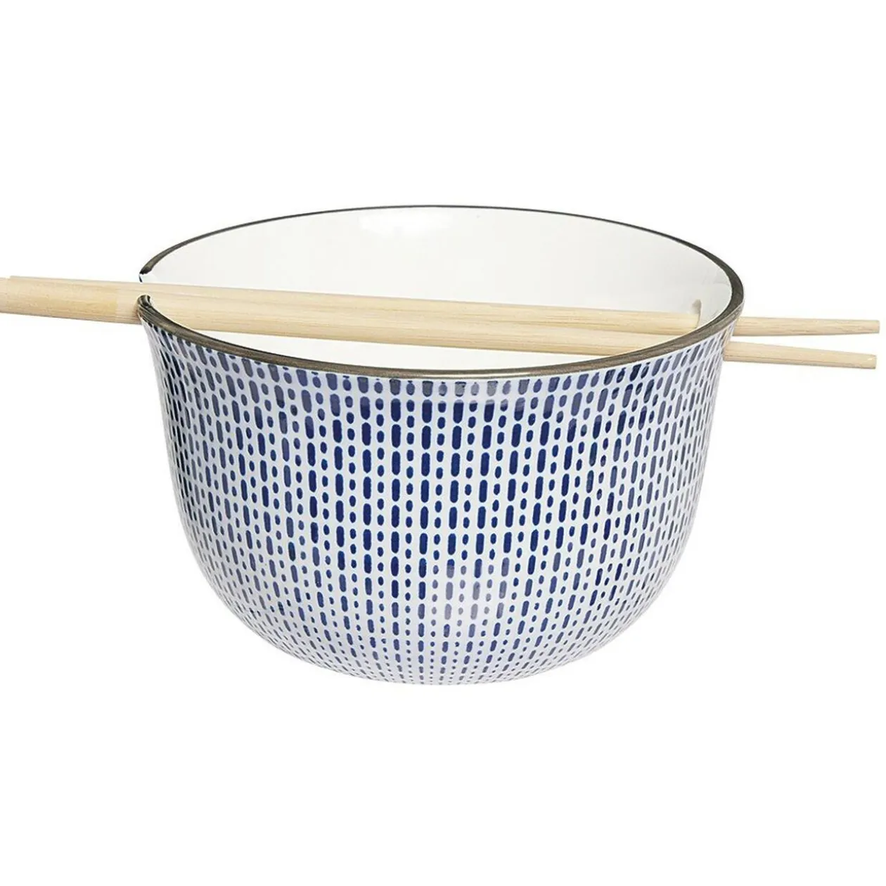 BOL + BAGUETTE BLEU ET BLANC